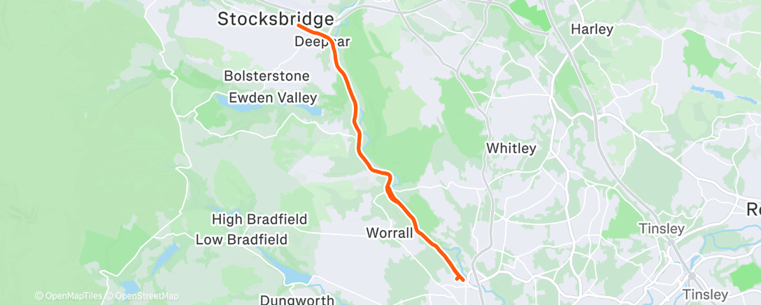 Map of the activity, Negative split with a push on the last kilometre 🙏🏃‍♂️