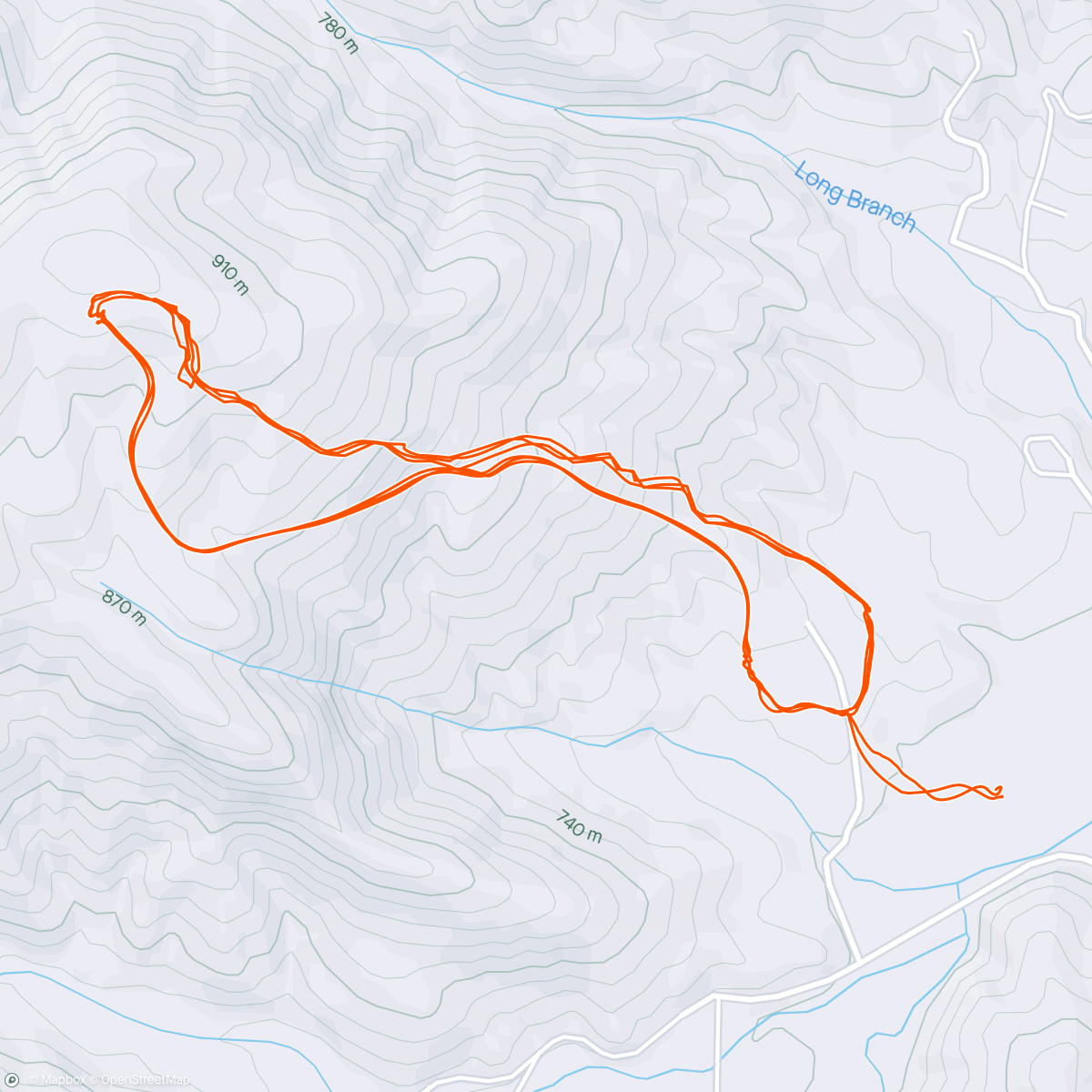 Map of the activity, Rock Creek Day 3