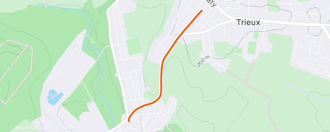 Map of the activity, Marche le matin