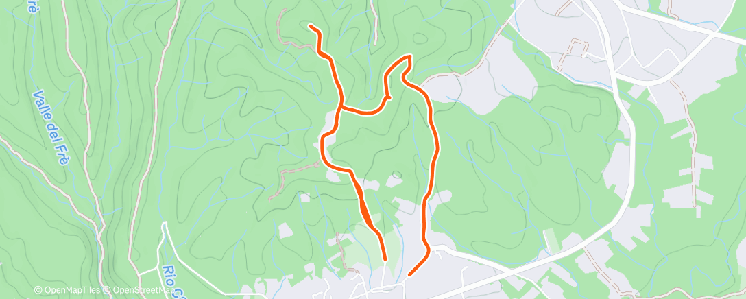 Карта физической активности (Camminata con Sabri)