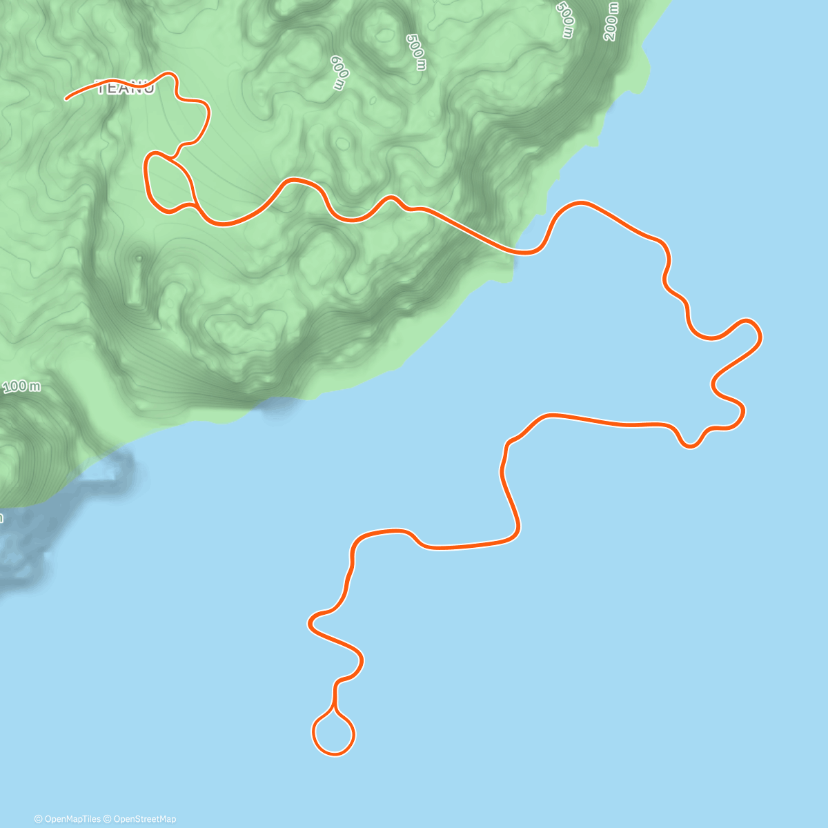 Map of the activity, Zwift - Exemplar on Tempus Fugit in Watopia