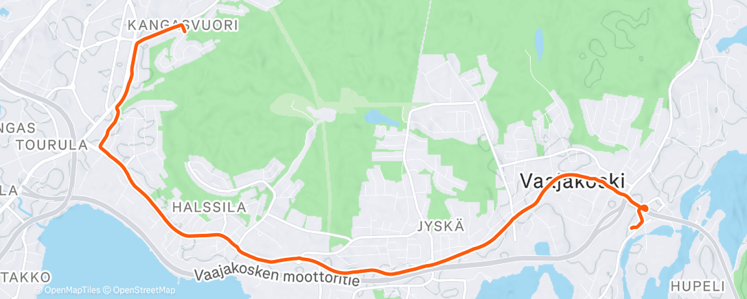 Карта физической активности (Afternoon Ride)