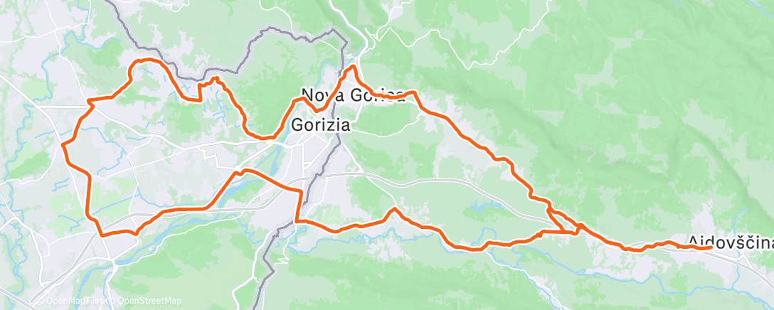 Map of the activity, Morning Ride