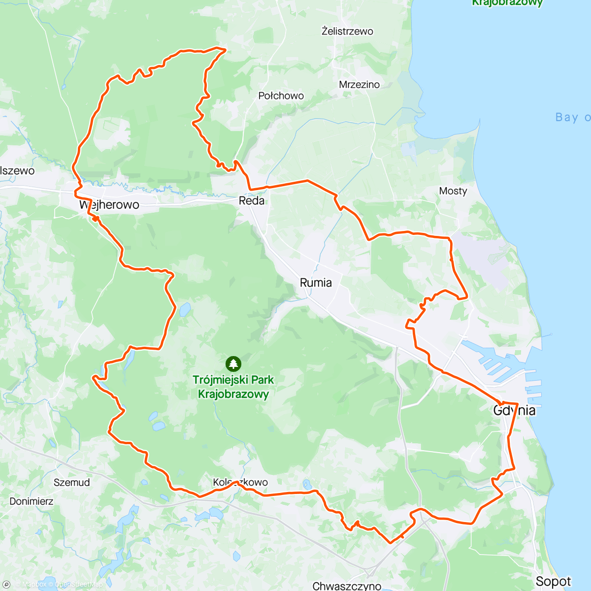 Map of the activity, Majówkowo 🤩