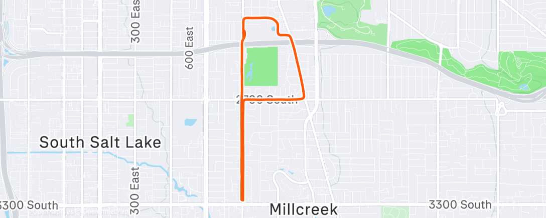 Map of the activity, Morning Run