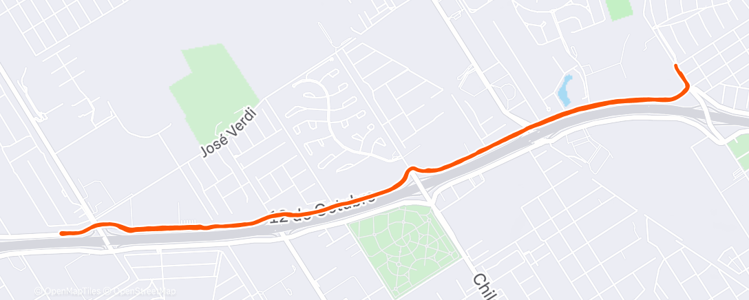 Map of the activity, Morning Run