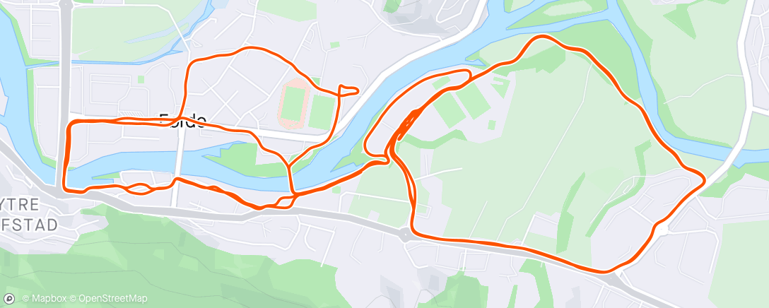 Map of the activity, 3*Hafstadparken. P: 1 minutt