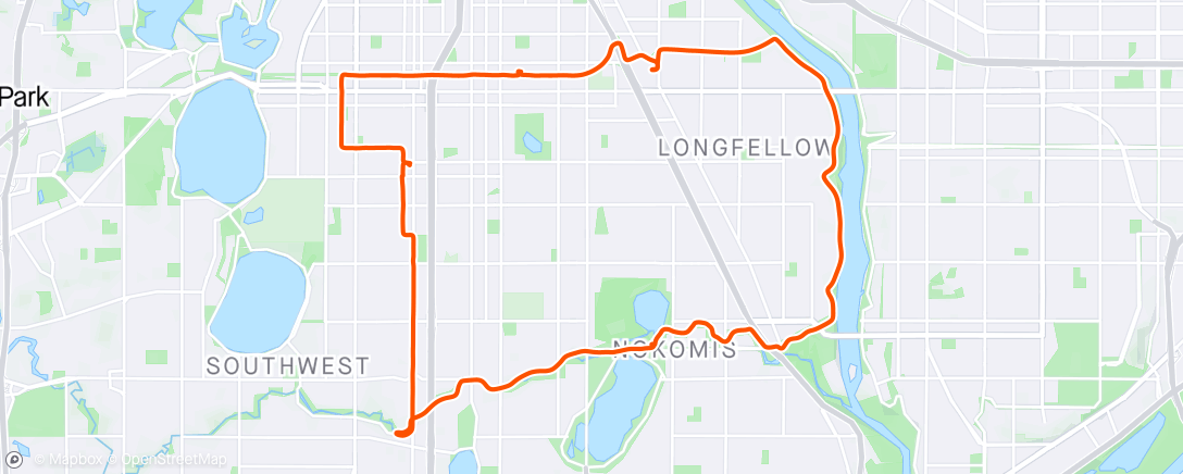 Map of the activity, Taking the long way to the grocery store