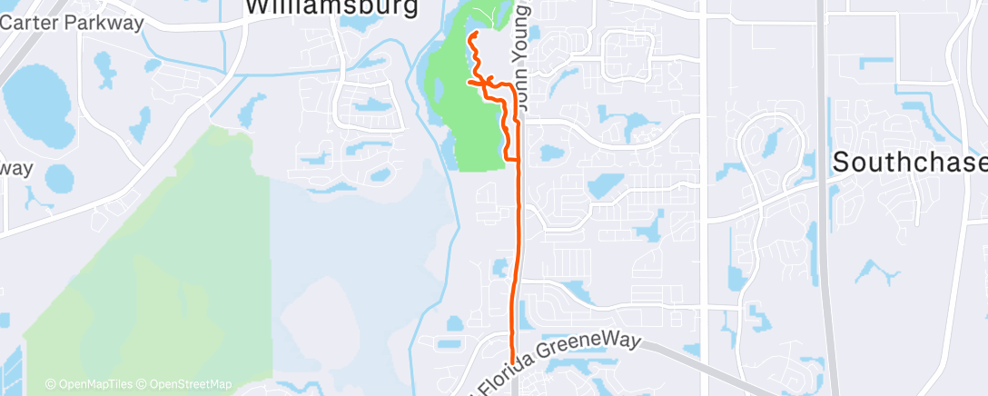 Map of the activity, Pit Stop Run 🥑