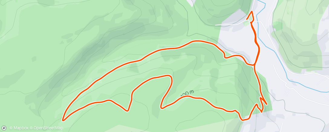 Map of the activity, Route recce around spion kop