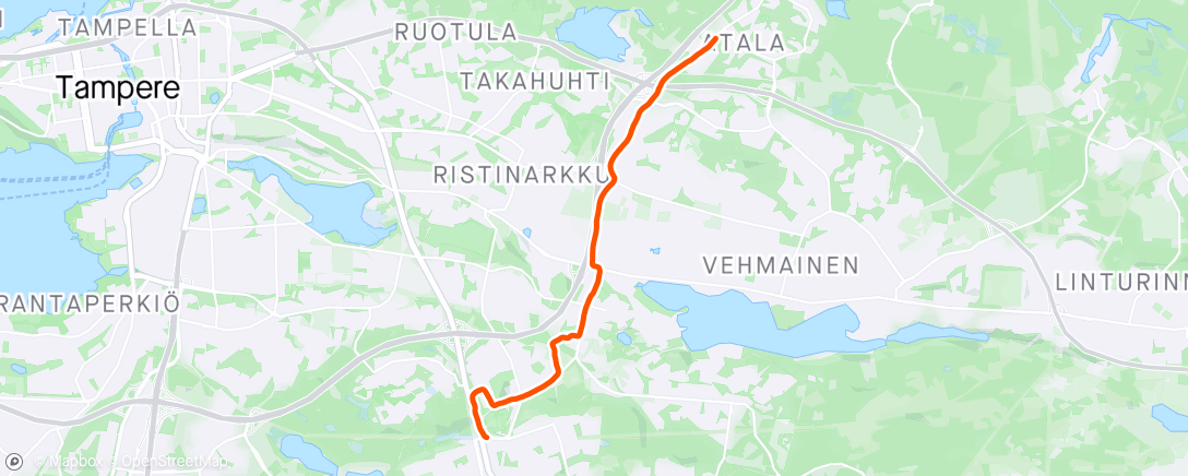 Map of the activity, Töistä