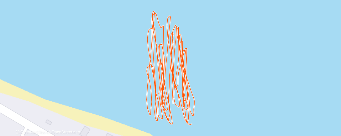 Map of the activity, Afternoon Workout