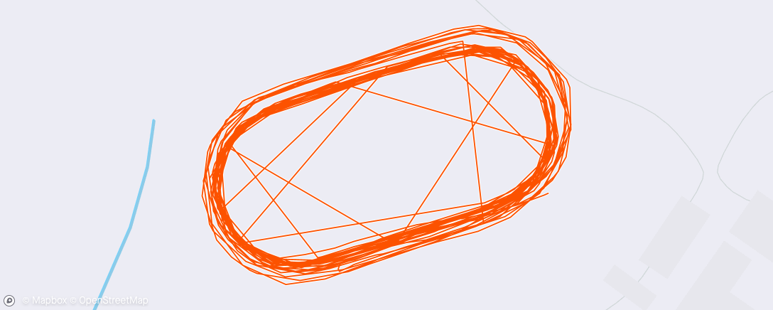 Map of the activity, Club, Track, WU, 5x5 min (90 sec rec), 5x1 min (60 sec rec), WD.