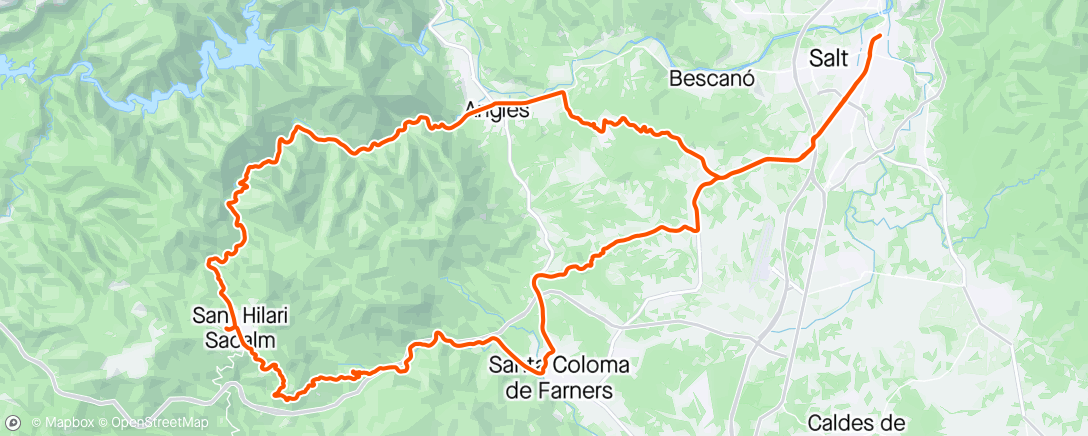 Map of the activity, Sant Hilari Loop