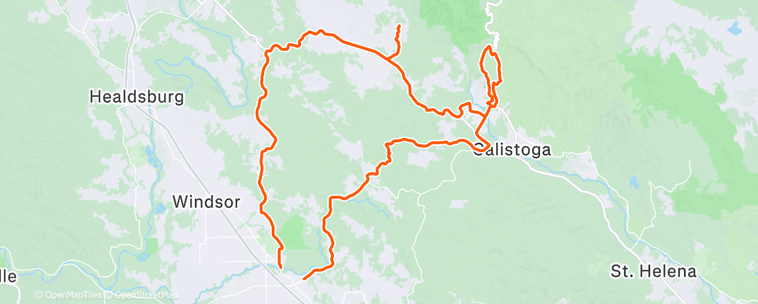 Карта физической активности (Morning Ride)