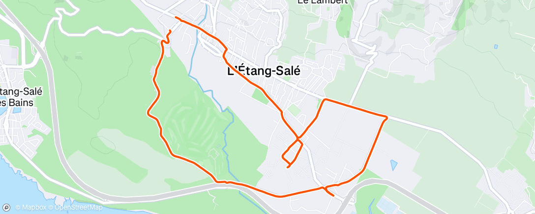 Map of the activity, Trail le midi