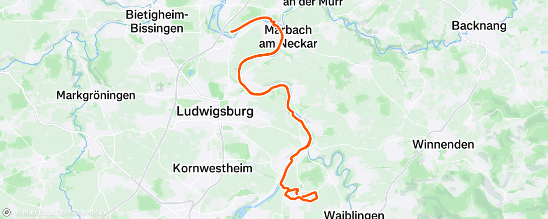 Map of the activity, Fahrt am Nachmittag