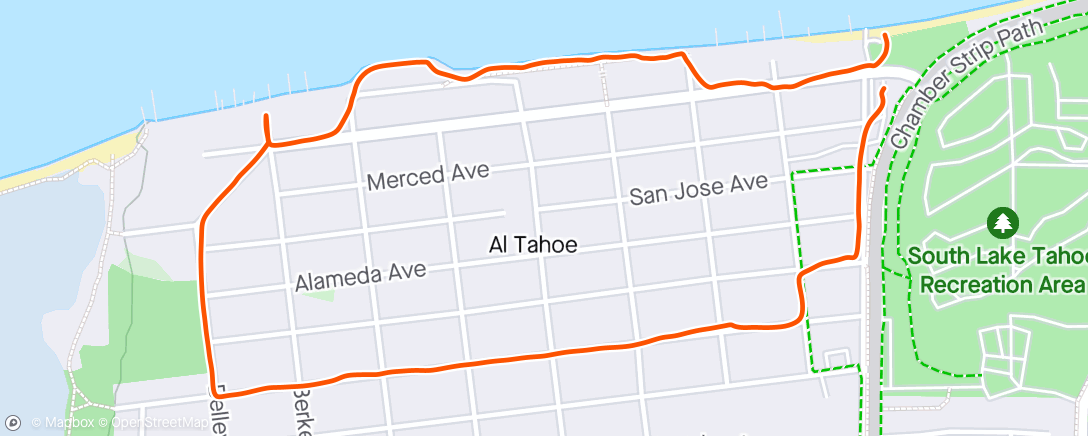 Map of the activity, Afternoon stroll