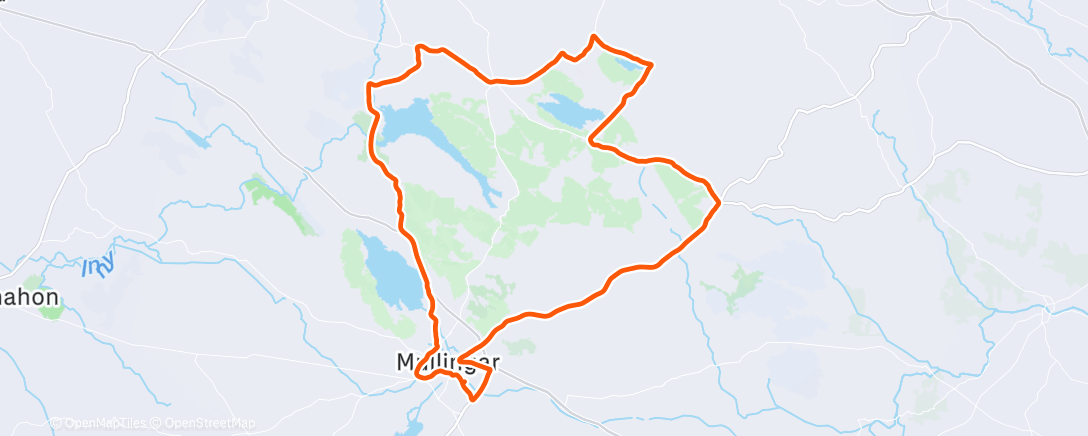 Map of the activity, Morning Ride