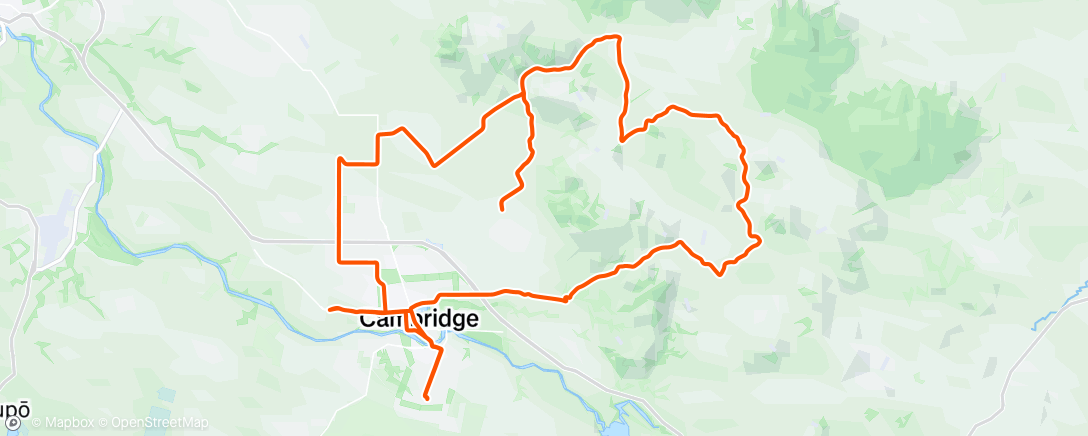 Map of the activity, Morning Ride