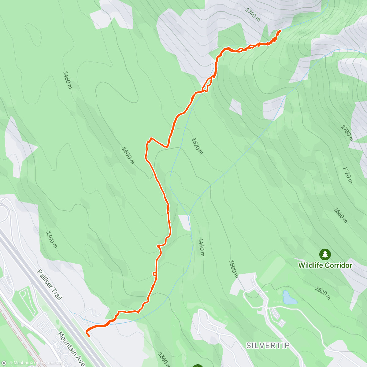 Map of the activity, Stoneworks Canyon Halloween Hike