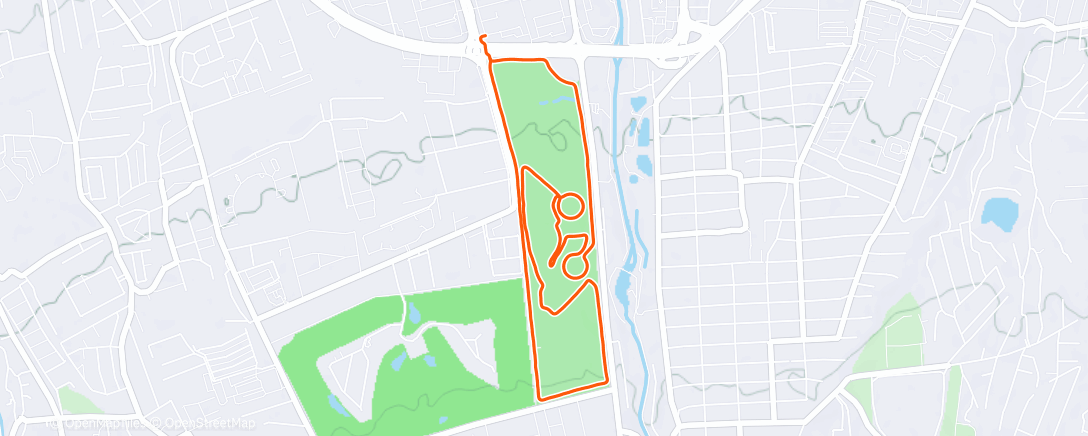 Map of the activity, Утренний забег