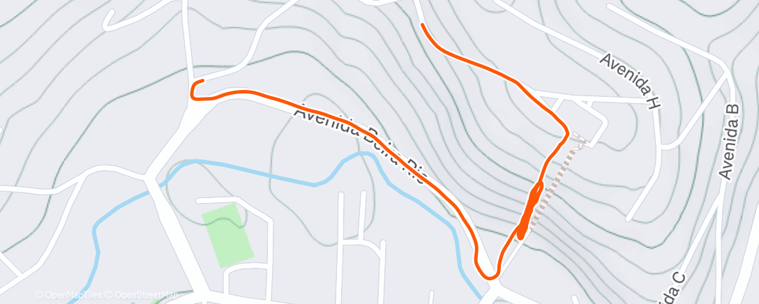 Карта физической активности (Trail run matinal)