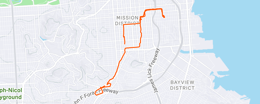 Map of the activity, Morning Ride