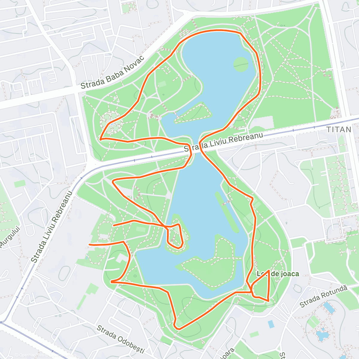 Map of the activity, Lunch Run