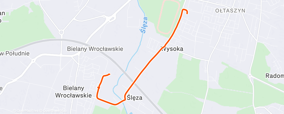 Map of the activity, Afternoon Walk