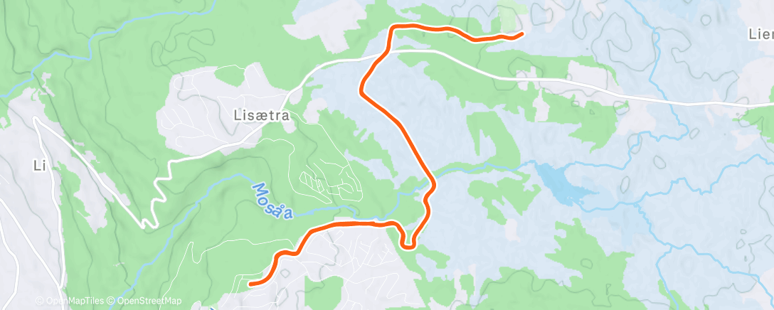 Map of the activity, Lunch Nordic Ski 💨💨💨