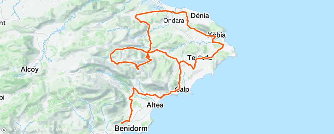 Map of the activity, Morning Ride