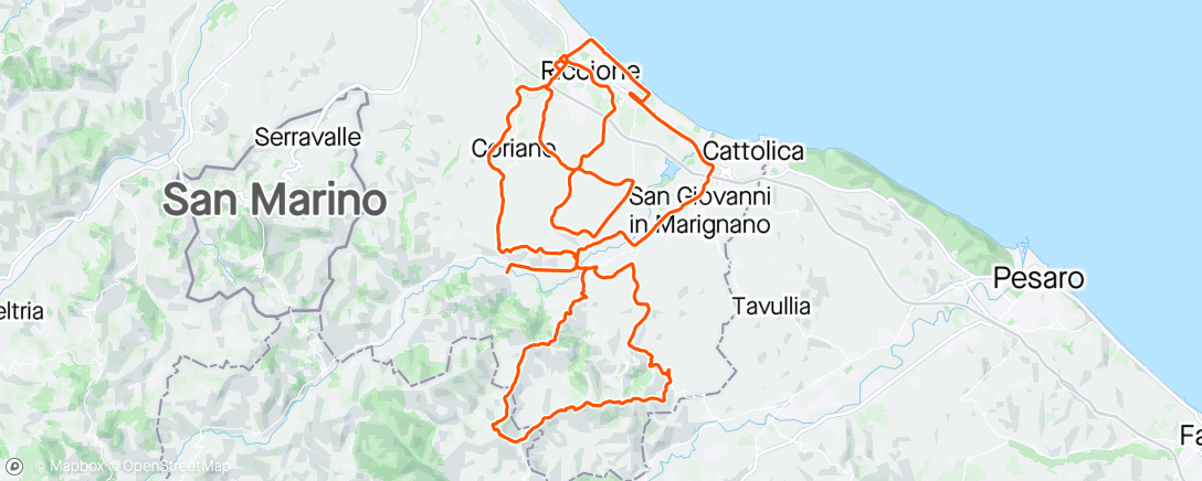 Map of the activity, Caccia al tesoro .