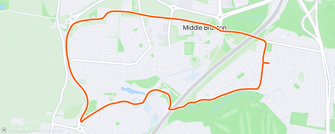 Map of the activity, First run back after injury