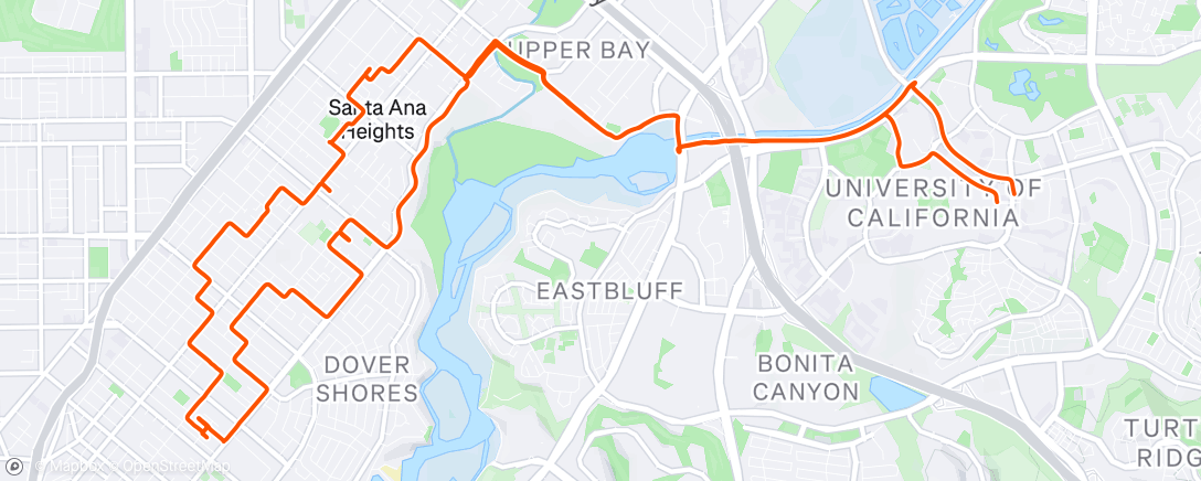 Map of the activity, Afternoon Ride