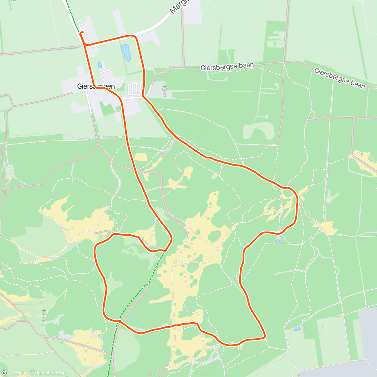 Map of the activity, Moederdag wandeling