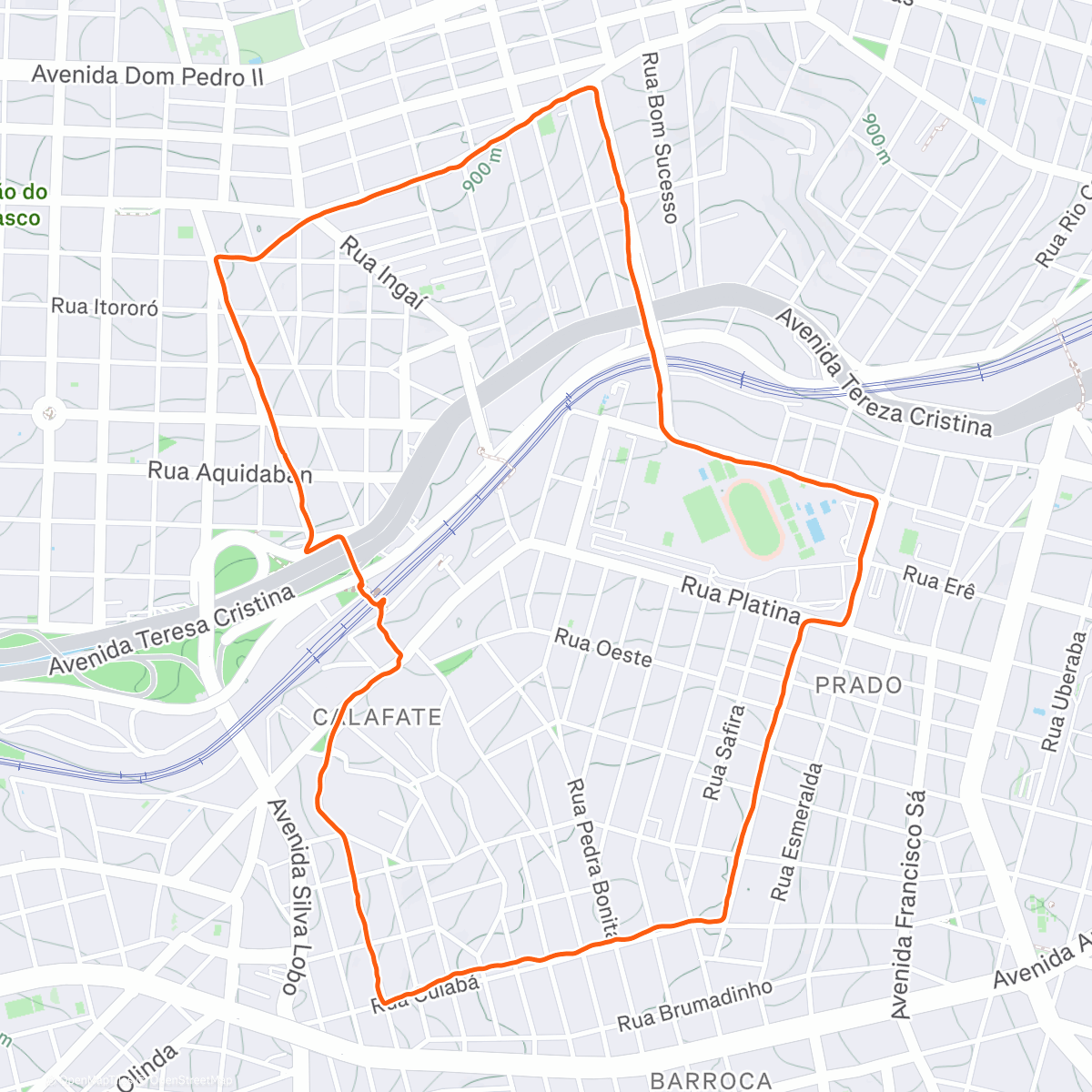 Карта физической активности (Morning Run)