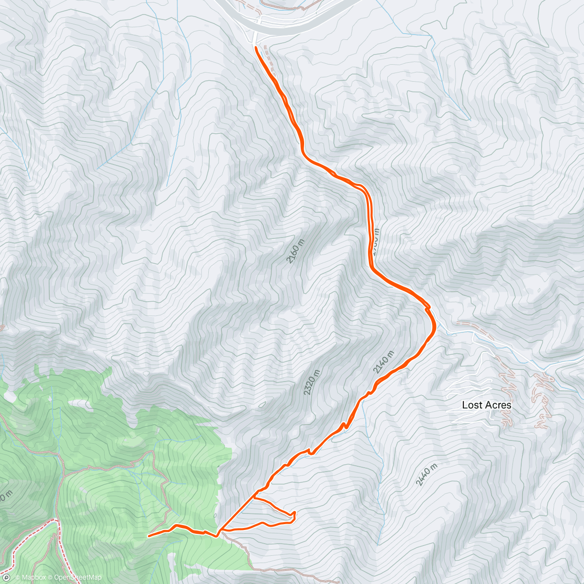 Map of the activity, Been awhile
