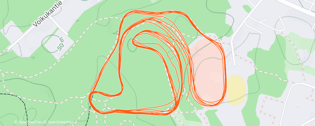 Map of the activity, Afternoon Nordic Ski