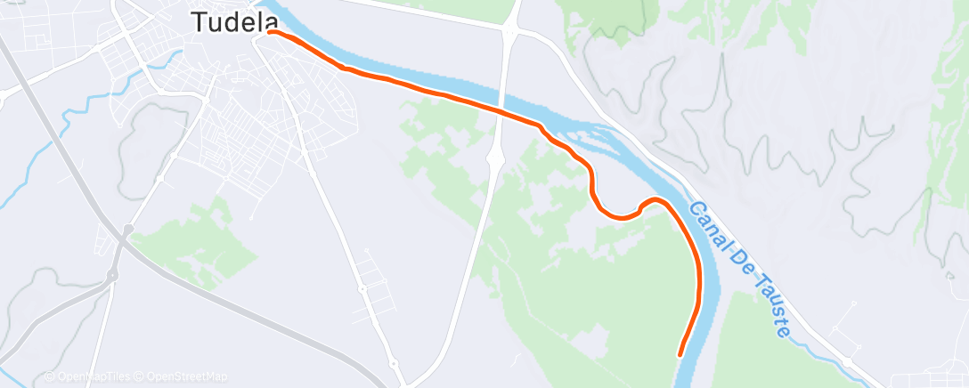 Map of the activity, Carrera de mañana