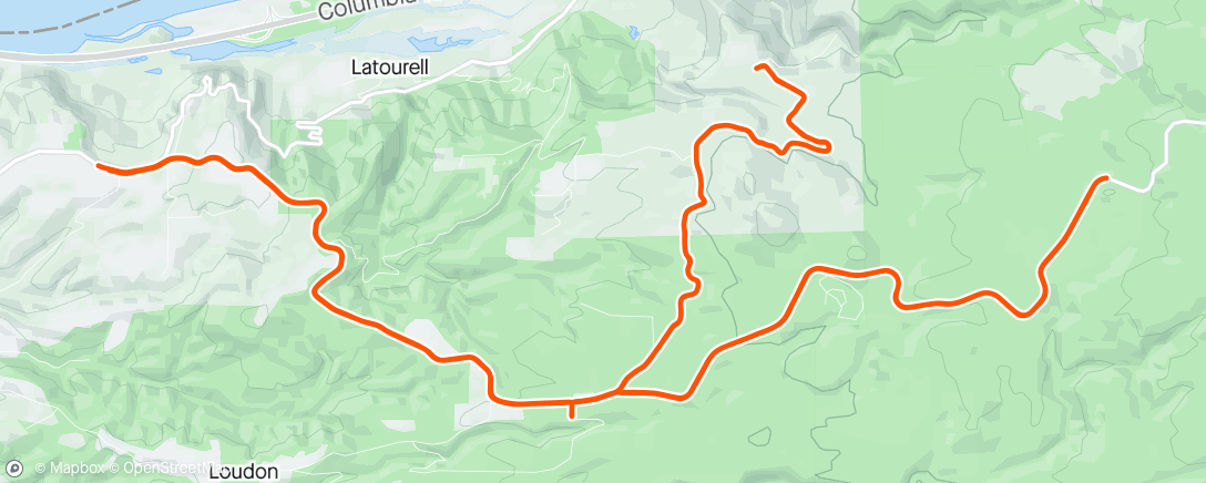 Mapa de la actividad, Morning Ride