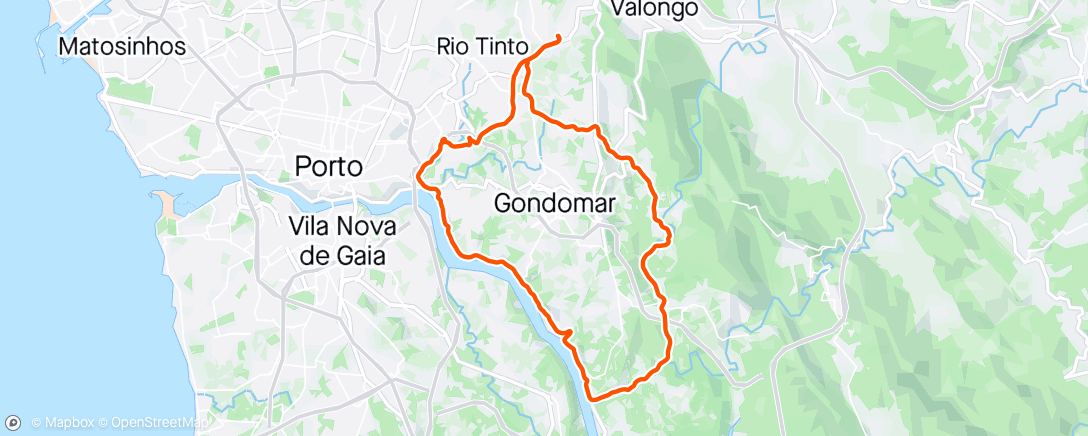 Map of the activity, Lunch Ride