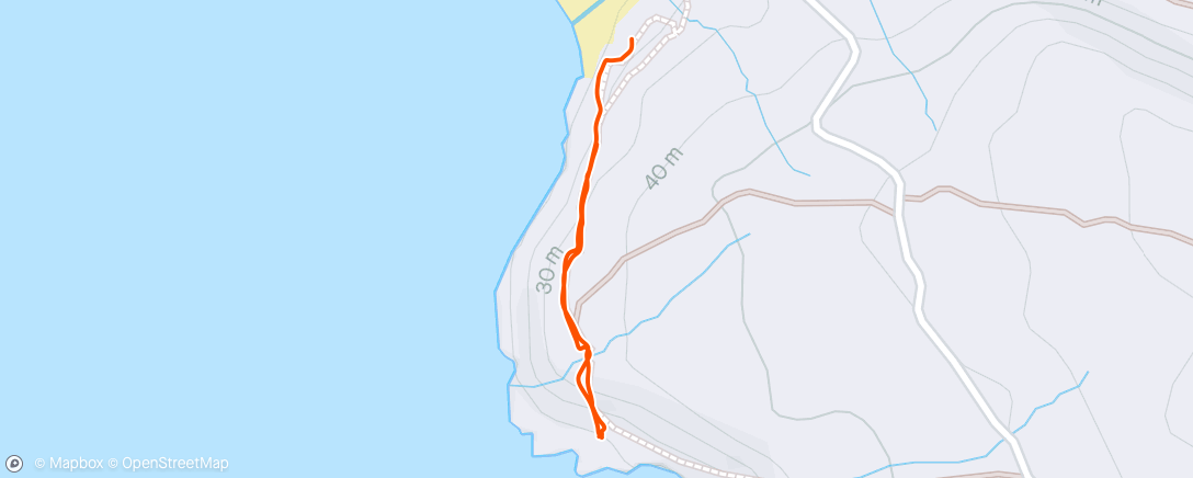 Map of the activity, Gravel road arch