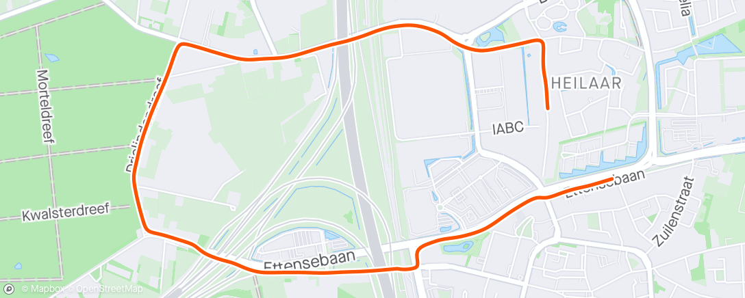 Map of the activity, ☁️ Breda, Noord-Brabant Nachtloop