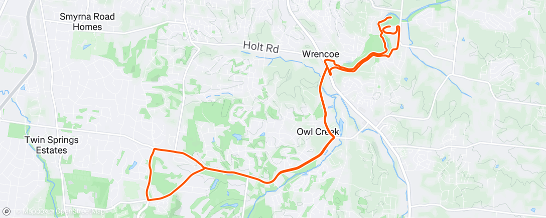 Map of the activity, Morning Ride
