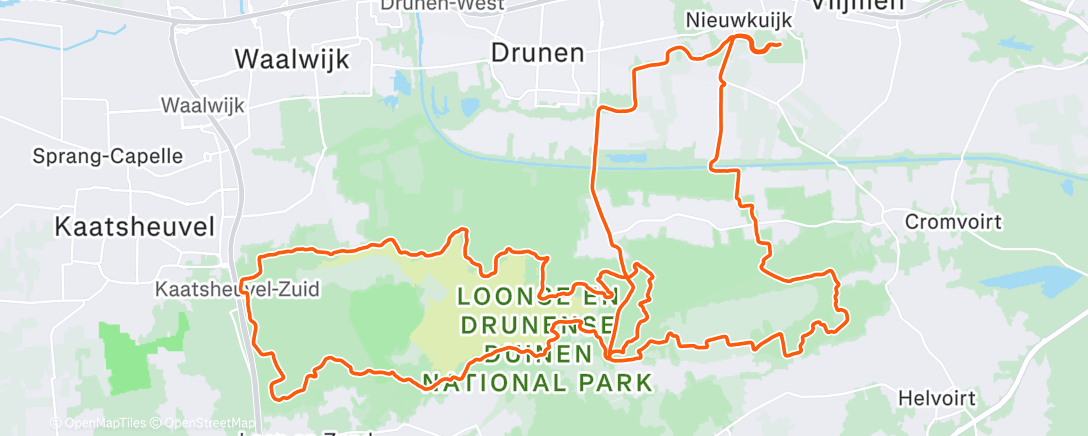 Карта физической активности (De “old skool Festive afsluiter”-rit)