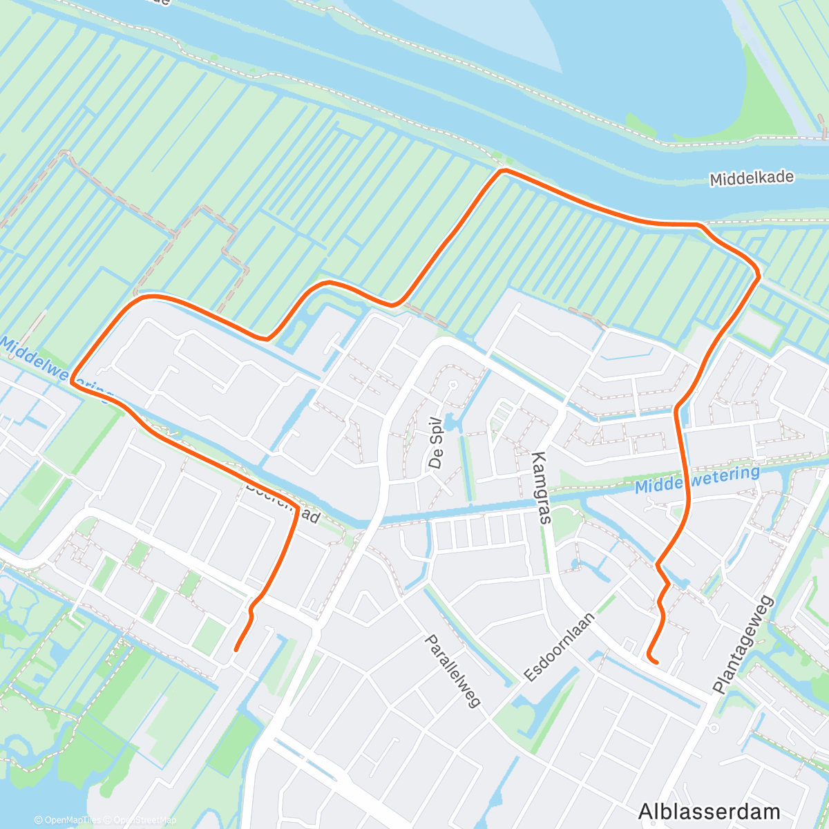 Map of the activity, Namiddagwandeling 🎄