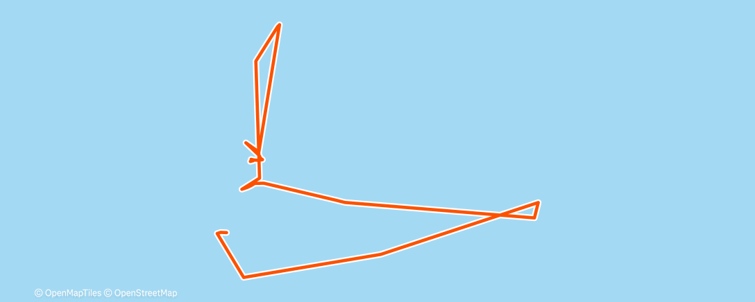 Map of the activity, Дневной заплыв