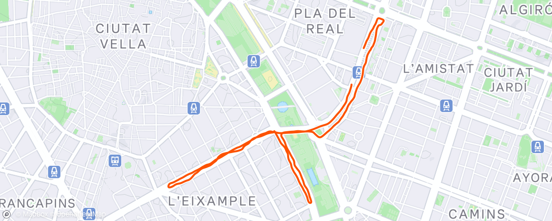 Map of the activity, Carrera Runners Ciudad Valencia