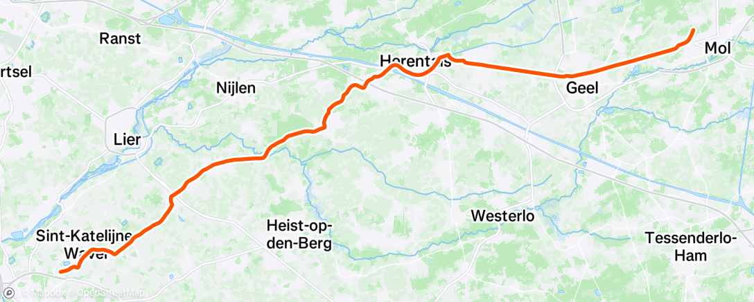 Map of the activity, Morning Ride